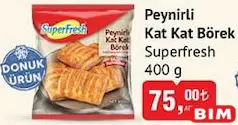 SUPERFRESH PEYNİRLİ KAT KAT BÖREK 400 G SUPERFRESH PEYNİRLİ KAT KAT BÖREK 400 G
